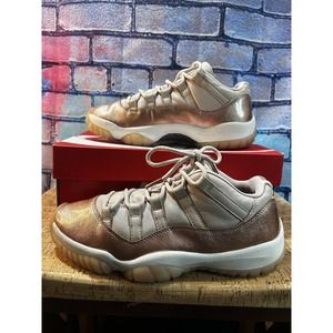 womens Size 8.5- Nike Air Retro Jordan 11 Low Rose Gold ,Gum Bottom,Nice Sneaker